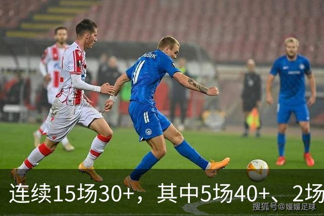 连续15场30+，其中5场40+、2场55+，61分封神